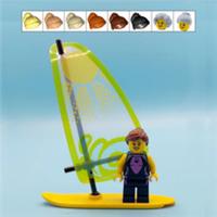 Genuine LEGO Windsurfing Gift & Female Windsurfer Minifigure Sports Mothers Day