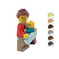 Genuine LEGO New Dad & Baby Gift With Carrier Minifigures Shower Fathers Day 1