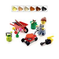 Genuine LEGO Gardening Gift Female Gardener Minifigure Mower Barrow Mothers Day