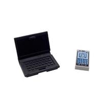 Genuine LEGO Laptop Computer & Grey Mobile Phone Minifigure Office Furniture