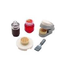 Genuine LEGO Minifigure Waffle Maker Chocolate & Strawberry Kitchen Furniture