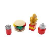 Genuine LEGO Minifigure Fast Food Burger Fries Cola Drink Diner Cafe Furniture