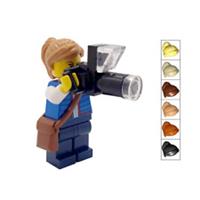Genuine LEGO Photographer Gift Female Minifigure Camera Bird Watcher Mother Day