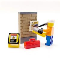 LEGO Electrician Gift Ornament Minifigure With Tools & Tester Sparky Present