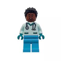 Genuine LEGO Doctor Nurse Gift Hospital Female Black Minifigure Mothers Day 3