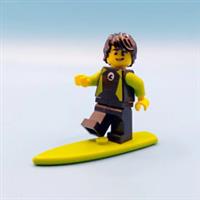 LEGO Surfer Paddle Boarder Gift Ornament Minifigure & Surf Board Water Sports