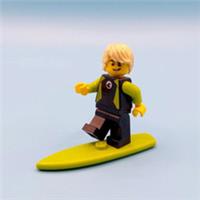 Genuine LEGO Surfer Paddle Boarder Gift Minifigure + Surf Board Fathers Day
