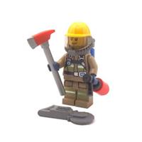 Genuine LEGO Firefighter Gift Fireman Male Minifigure Fire Station Fathers Day