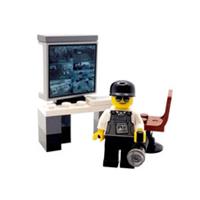 Genuine LEGO Security Guard Gift Night Watchman Male Minifigure Fathers Day