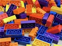 LEGO Brick 2x4 3001, Red, Purple, Blue, Yellow & Orange, 20 Of Each = 100 Pieces