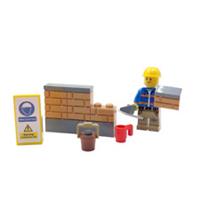 Genuine LEGO Builder Gift Bricklayer Construction Worker Minifigure Fathers Day