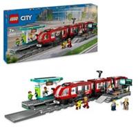 LEGO 60423 City Downtown Tram and Station with 6 Minifigures and a Guide Dog