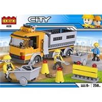 COGO Construction Truck Highway Repairs Builders Truck Blocks Building Set 263pc