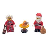 Genuine LEGO Santa & Mrs Claus Christmas Minifigures Xmas Gift Decoration