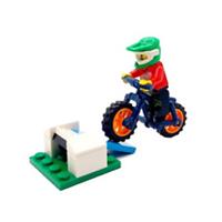 Genuine LEGO BMX Gift Mountain Dirt Bike Bicycle & Minifigure Ramp Fathers Day