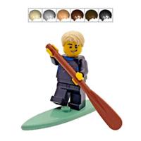 Genuine LEGO Paddle Boarder Gift Male Minifigure Oar & Surf Board Fathers Day