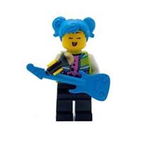 Genuine LEGO Poppy Starr Minifigure Guitar Rock Pop Singer Star Music Stage