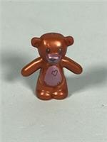 Lego Teddy Bear with Black Eyes Metal Pink Muzzle & Stomach - Copper