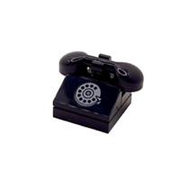 Genuine LEGO Retro Telephone Rotary Dial Minifigure Scale Furniture Accessory