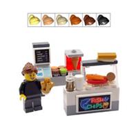 Genuine LEGO Fish & Chip Shop Gift Female Takeaway Worker Minifigure Mother Day