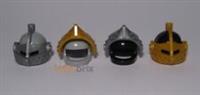 Lego Knight Helmet 30124 + Visor 2594 PICK & MIX ANY COLOURS! Light Grey, Black