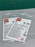 LEGO Grip Seal Clear Storage Bags Resealable Lego Bags, 2 Pieces, Measure 4x10