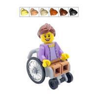 Genuine LEGO Wheelchair Gift Disabled Female Minifigure Patient Mothers Day