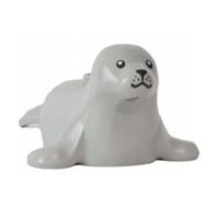 Genuine LEGO Adult Seal Wild Animal Grey Minifigure Arctic Ocean Sea 3380pb01