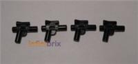 4x Lego Small Blasters 92738 Black Star Wars Guns NEW 4609050
