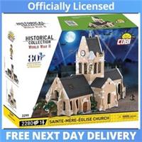 Cobi-2299 HC WWII Church Sainte-Mere-Eglis Building 2280pcs