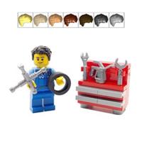 Genuine LEGO Car Mechanic Gift Male Man Minifigure With Bench Vehicle Garage