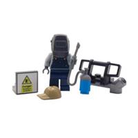 Genuine LEGO Welder Gift Male Man Minifigure Mechanic Garage Welding 2