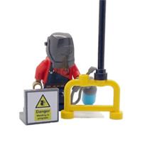 Genuine LEGO Welder Gift Male Man Minifigure Mechanic Garage Welding