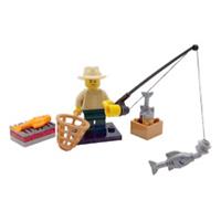 Genuine LEGO Fishing Gift Fisherman Angler Male Man Minifigure Rod Angling 2