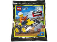 Lego City Construction Worker with Bulldozer 952003 Foil pack BNIP