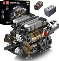 Mould King 10131 Technology Motorized W16 Engine Building Block Model 952pcs