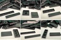 LEGO Smooth Tile Black 1x2 1x3 1x4 1x6 1x8 2x2 2x4, Floor Wall - 10 Pieces