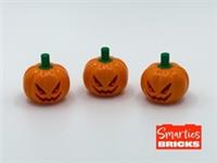 Lego Pumpkin Jack O Lantern x 3 - Headgear for Minifigure Halloween - NEW