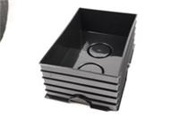 Official LEGO 6 Stud 2x3 Black Storage Box Base only New slight damaged