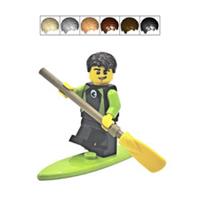 Genuine LEGO Paddle Boarder Gift Male Minifigure Oar & Surf Board Fathers Day