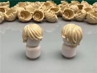 LEGO Tousled Hair Swept Left 18226 From Surfer Set 8684 Series 2 - 5 Pieces NEW