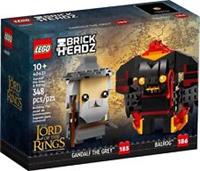 Lego Brick Headz. LOTR Gandalf the Grey & Balrog 40631 BNIB (Retired)