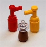 Lego - Tomato Ketchup Mustard Vinegar Sauce Bottles Dispensers - NEW Custom #13