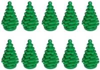 LEGO Spruce/Pine Trees Green Part 6268823 x 10 - New