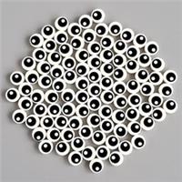 100 LEGO Eyes Pupil Tile Round 1x1 White 98138pb007