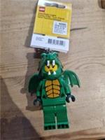 LEGO Iconic Dragon Suit Girl Minifigure Key Light LED Lite Keycahin Keyring New