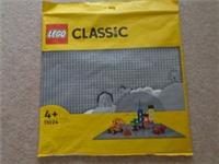 LEGO Baseplate Classic Grey Original 38cm x 38cm Ages 4+