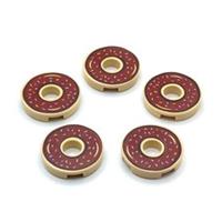 NEW LEGO Parts 5x Iced Donut & Sprinkles 2x2 Minifigure Food Tiles 15535pb06