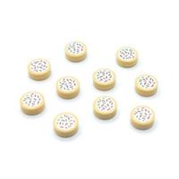NEW LEGO Parts 10x Cookie Sprinkles Biscuit 1x1 Minifigure Food Tile 98138pb256