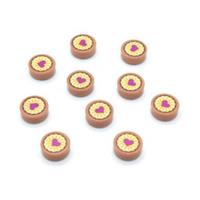 NEW LEGO Parts 10x Jam Heart Cookie Pastry 1x1 Minifigure Food Tile 98138pb094